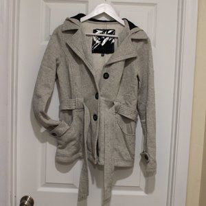 Sebby Grey Pea coat Jacket Size M